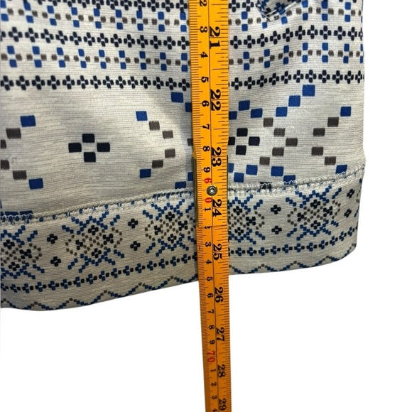 Burton Fair Isle Nordic Print Fleece Lined Hooded Jacket Size Small - Picture 12 of 13